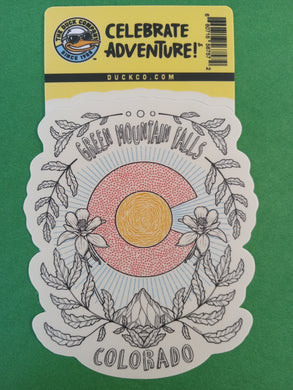 Green Mountain Falls Sticker, Whimsical Colorado