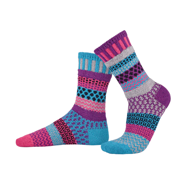 Solmate Crew Socks, Periwinkle