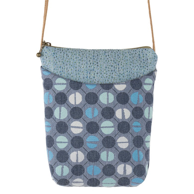 Maruca Designs, Small Crossbody, Busy Bee Pod Denim