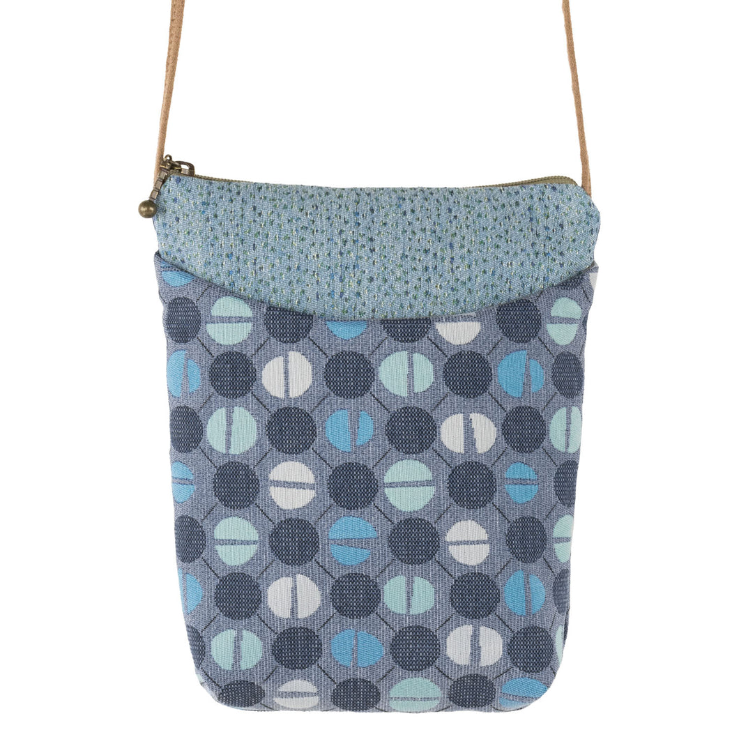 Maruca Designs, Small Crossbody, Busy Bee Pod Denim