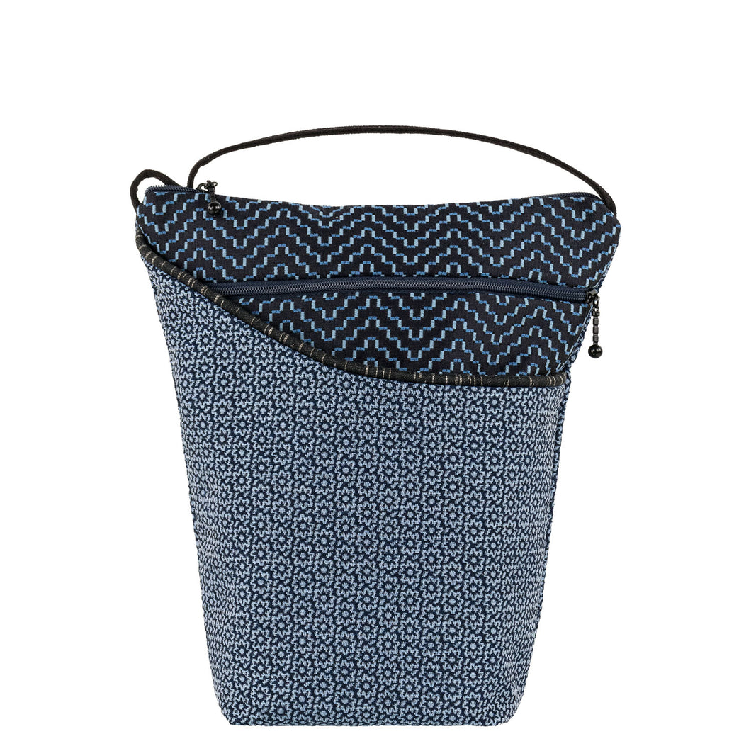 Maruca Designs, Mid-sized Crossbody, City Girl Lantana Denim