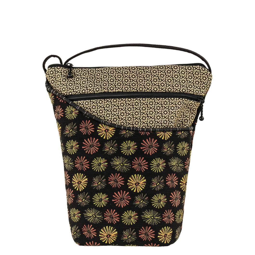 Maruca Designs, Mid-sized Crossbody, City Girl Starburst Gold
