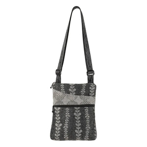 Maruca Designs, Mid-sized Crossbody, Pocket Bag Moonsail Black *Sale*