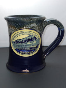 Green Mountain Falls Mug 10 oz Jr Executive, midnight w/ cinnamon white