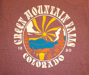 Green Mountain Falls T-Shirt, Hazy Mountains