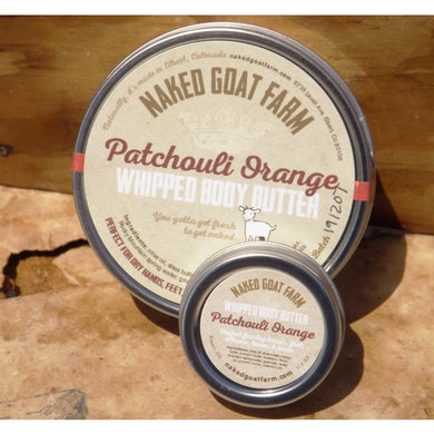 Naked Goat Farm- Whipped Body Butter 4oz Patchouli Sweet Orange