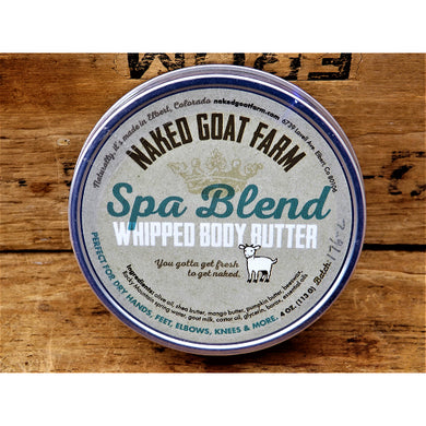 Naked Goat Farm- Whipped Body Butter 4oz Spa Blend