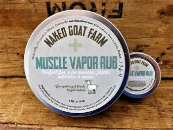 Naked Goat Farm- Muscle Vapor Rub 4oz