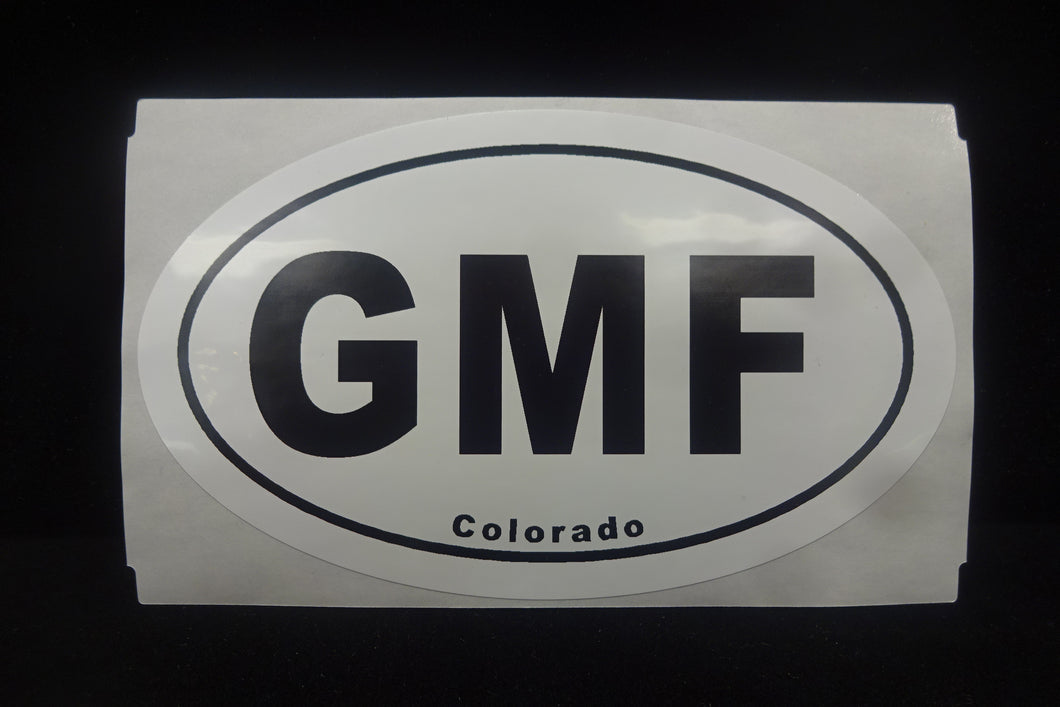 GMF Oval Bumper Sticker