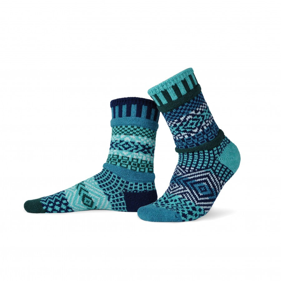 Solmate Crew Socks, Evergreen