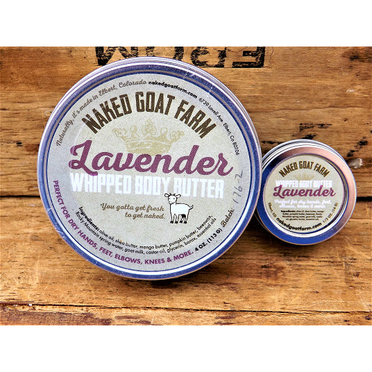 Naked Goat Farm- Whipped Body Butter 4oz Lavender